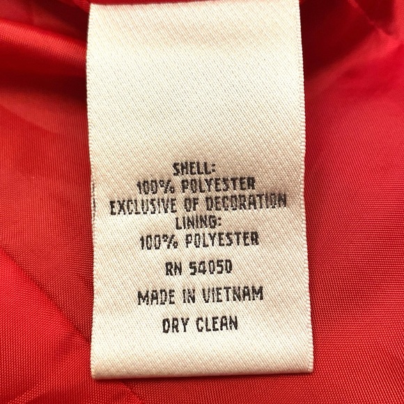 Jones New York Suit Separates Vintage Red Black Button Lined Blazer Jacket SZ 4 - Picture 12 of 13